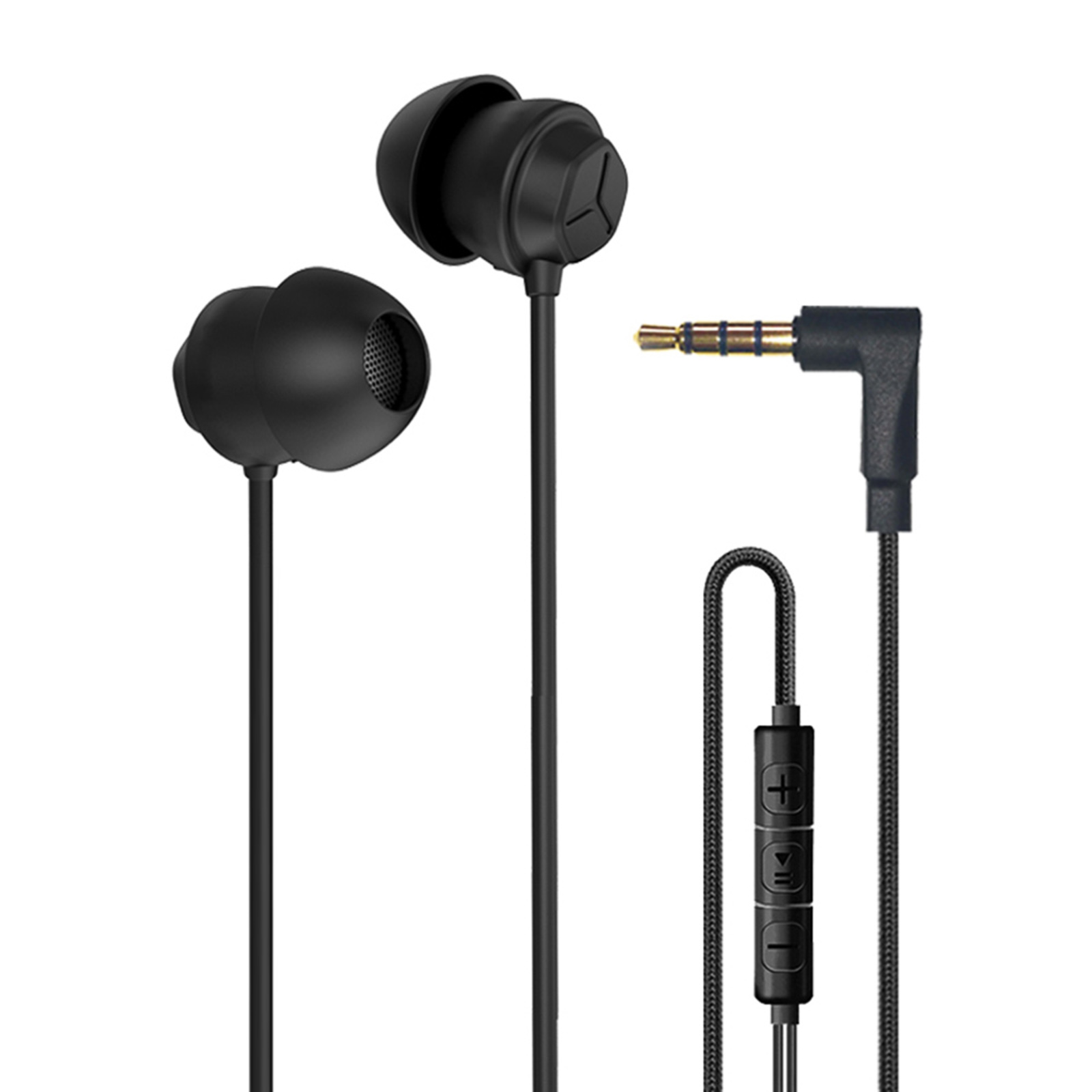 Tai Nghe Nhét Tai Chống Ồn X110 Silicon Siêu Mềm Có Dây 3.5mm Tương Thích Với IPhone