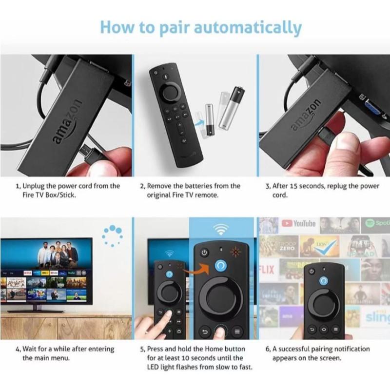 Bộ điều khiển từ xa thông minh bằng giọng nói thay thế cho Fire TV Stick Gen Gen Tv Fire Cube TV Stick Lite 4K Thiết bị gia dụng