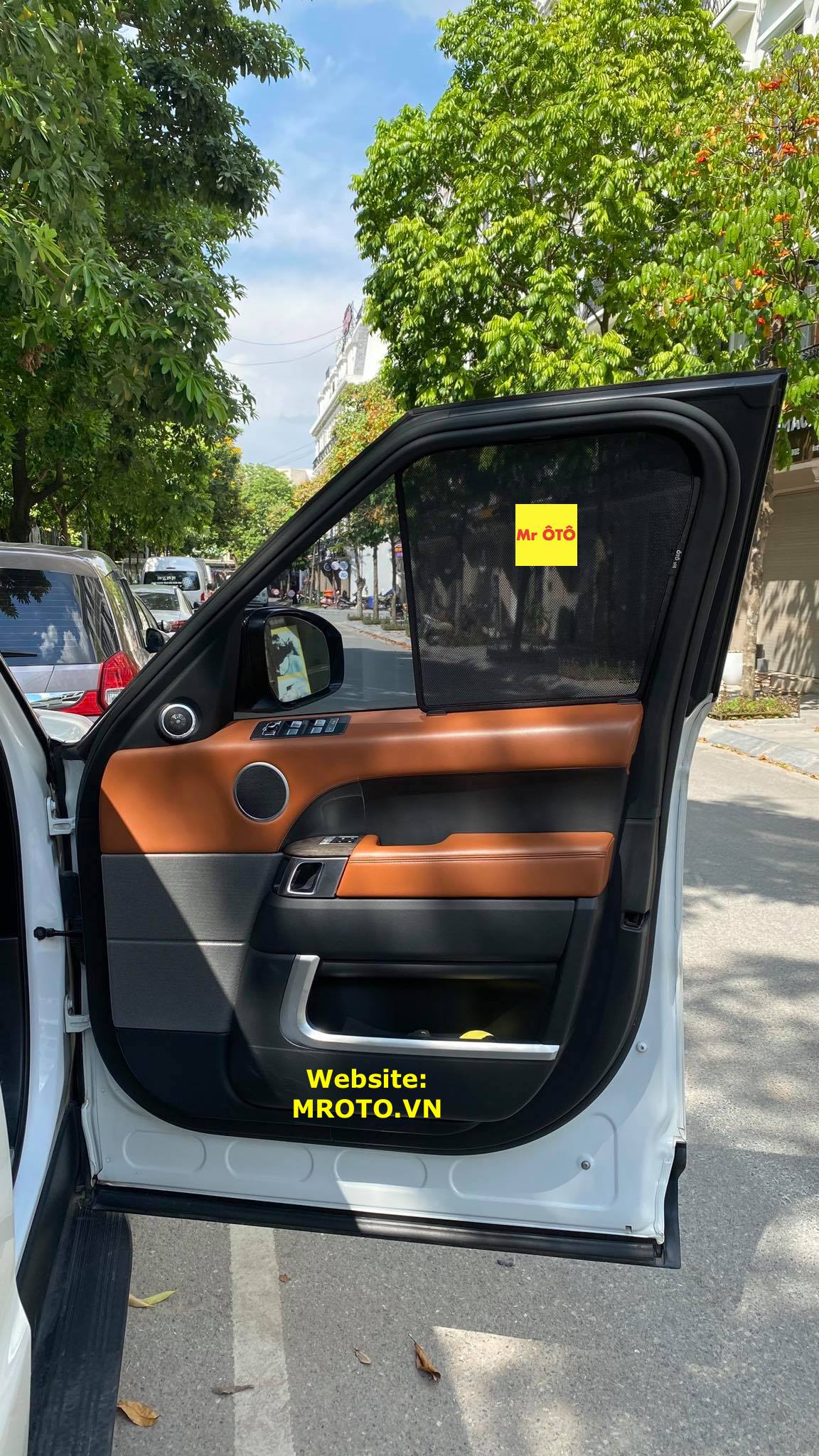 Rèm Che nắng xe Rang Rover Sport loại 1 có hút nam châm, Vải dày dặn, chống nắng tuyệt đối
