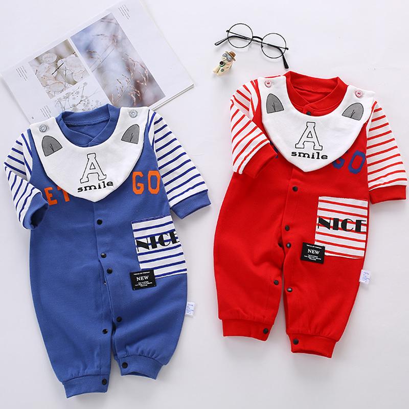 Bộ Bodysuit dành cho bé gái và bé trai chất liệu cotton thun co giãn-0280119