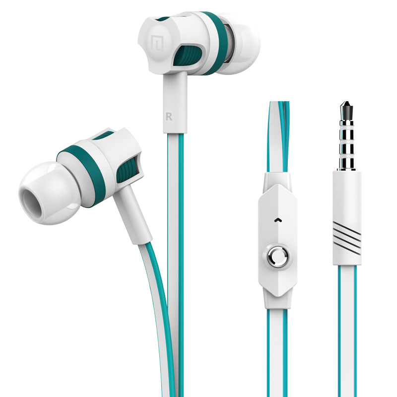 Tai nghe JM26 giảm ồn cổng kết nối 3.5mm, dây dẹt chống thắt nút chịu lực cực tốt