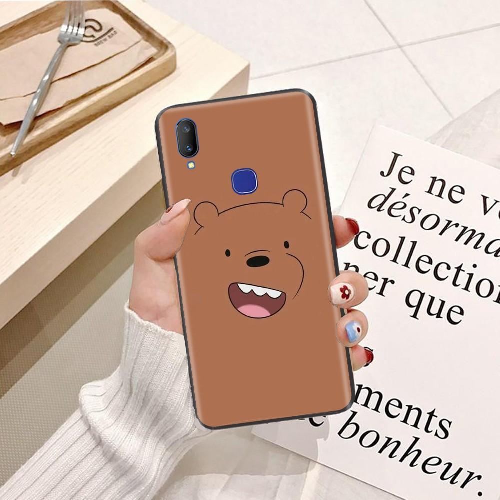 Ốp lưng dành cho ViVo Y66 Viền dẻo TPU hình Gấu Trắng Vui Vẻ