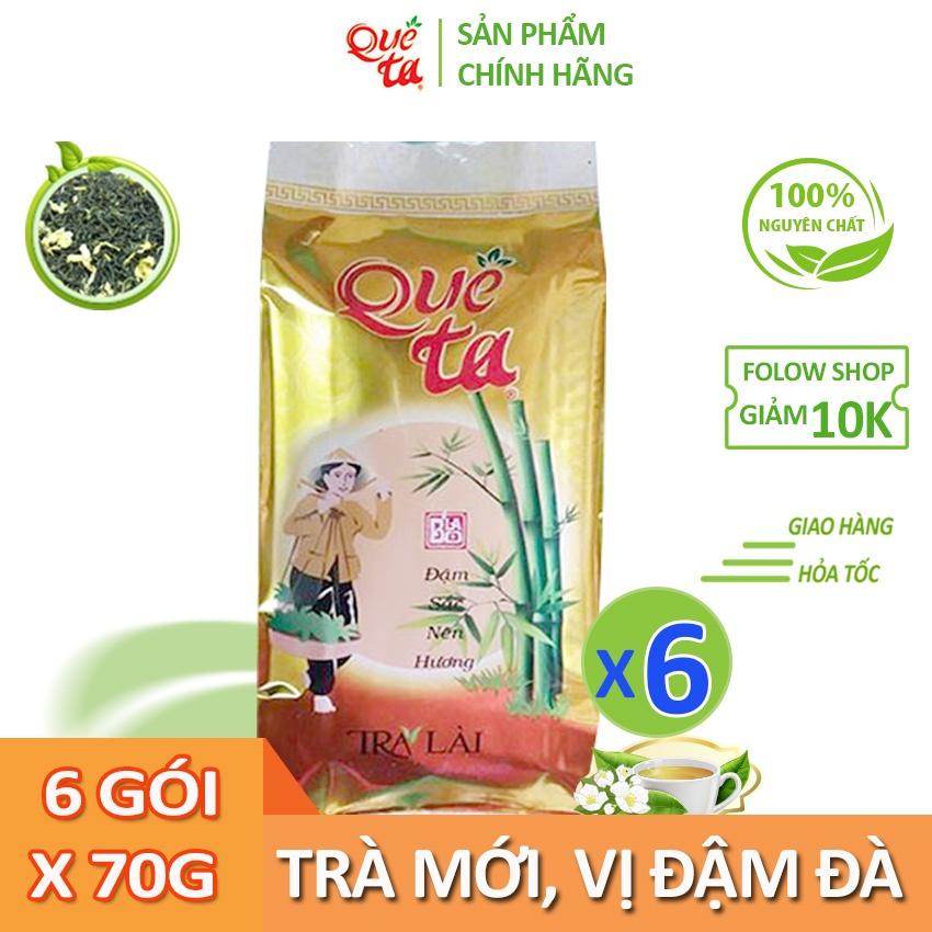 Trà lài Quê Ta, nguyên liệu làm trà sữa, trà đá, trà chanh ngon- Gói 70g, 1 gói - 6 gói
