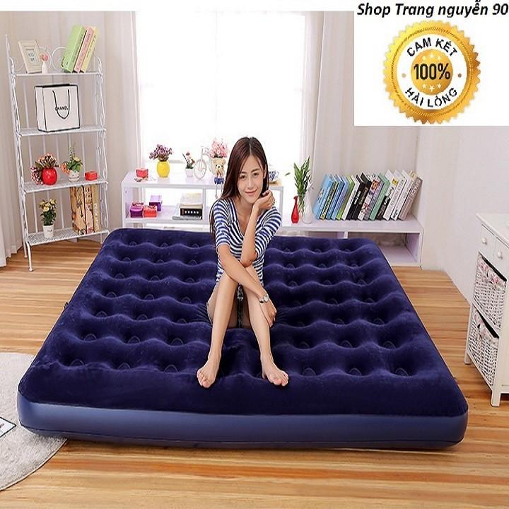 Nệm hơi Đệm hơi  67004- Size: 2,03m x 1,8m x 22cm kèm bơm hơi điện 2 chiều tiện dụng