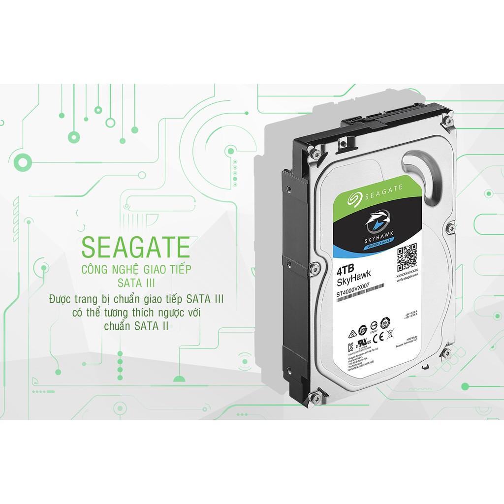 Ổ cứng 4T Seagate Skyhawk chuyên dụng chạy 24/24