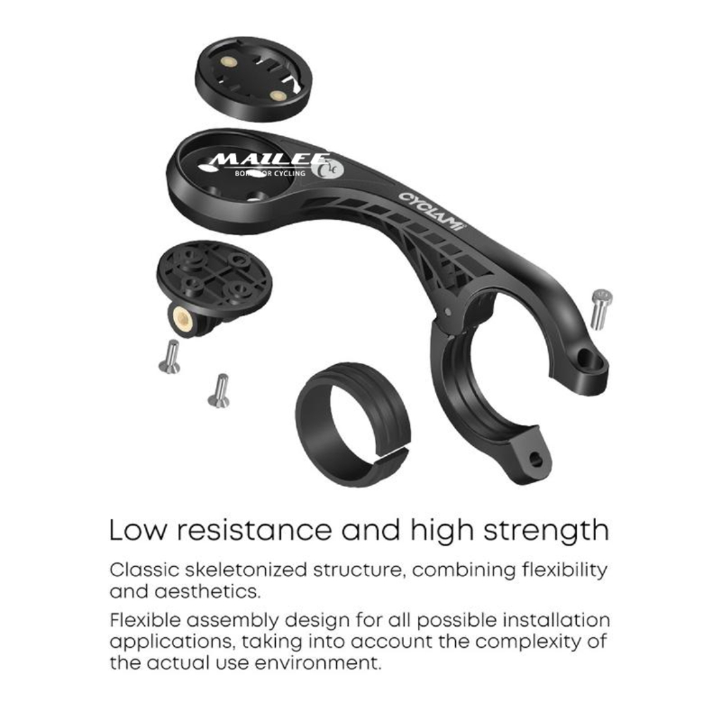 Giá Đỡ Đèn Pin Đồng Hồ Tốc Độ Treo Xe Đạp CYC Giá Gắn Tay Lái Tích Hợp Treo Đèn Và Tốc Độ Gọn Nhẹ Đường Kính 31,8mm