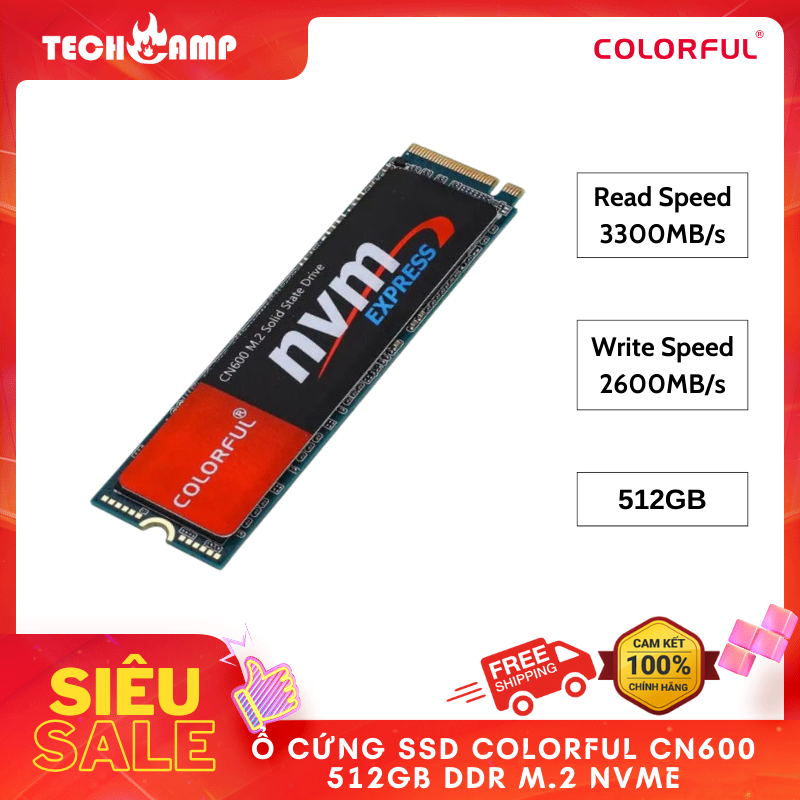 Ổ cứng SSD Colorful CN600 512GB M.2 NVMe - Hàng chính hãng