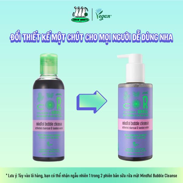 Combo da sạch sâu, ẩm mượt Chasin' Rabbits (Sữa rửa mặt 200ml+Tinh chất Magic Beauty Shroom 200ml)