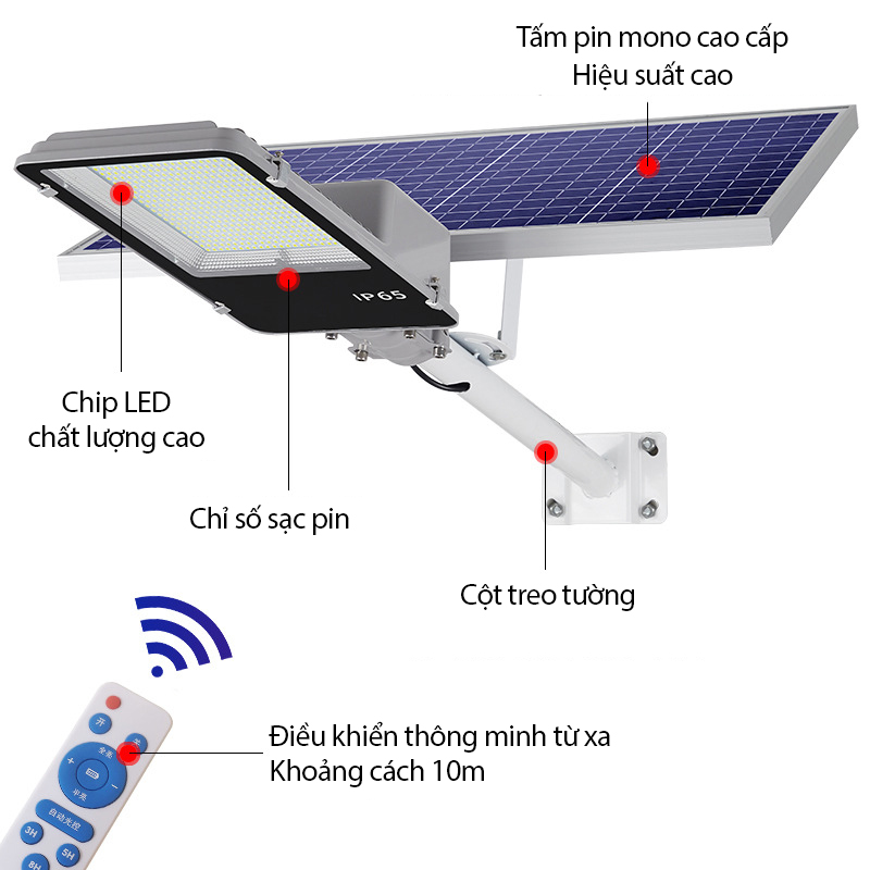 Đèn Năng Lượng Mặt Trời 1000W - Đèn Cao Áp Siêu Sáng, đèn đường- K1534