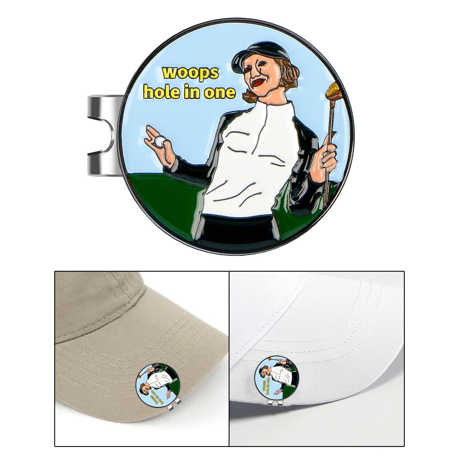 Golf Ball Marker Hat Clip 25mm Golf Ball Mark Tool Golf Hat Style A