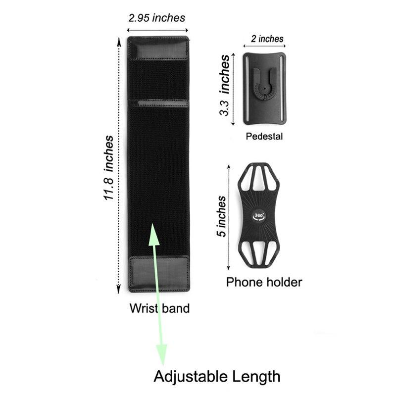 Universal Outdoor Removable Rotating Sports Phone Holder Armband Wrist Case for Smartphone Gym Running Bag Arm Band Case