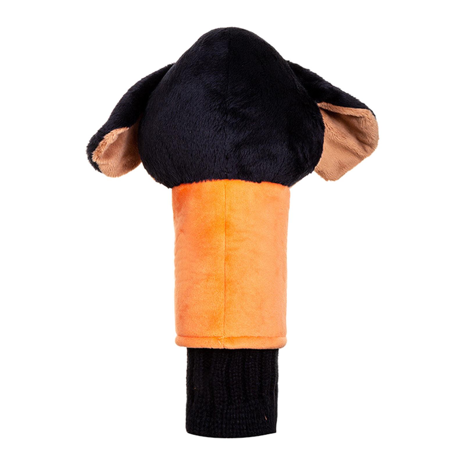 Golf Club Head Cover Cute Plush Dog Puppy Shaped Driver Headcover Protector
