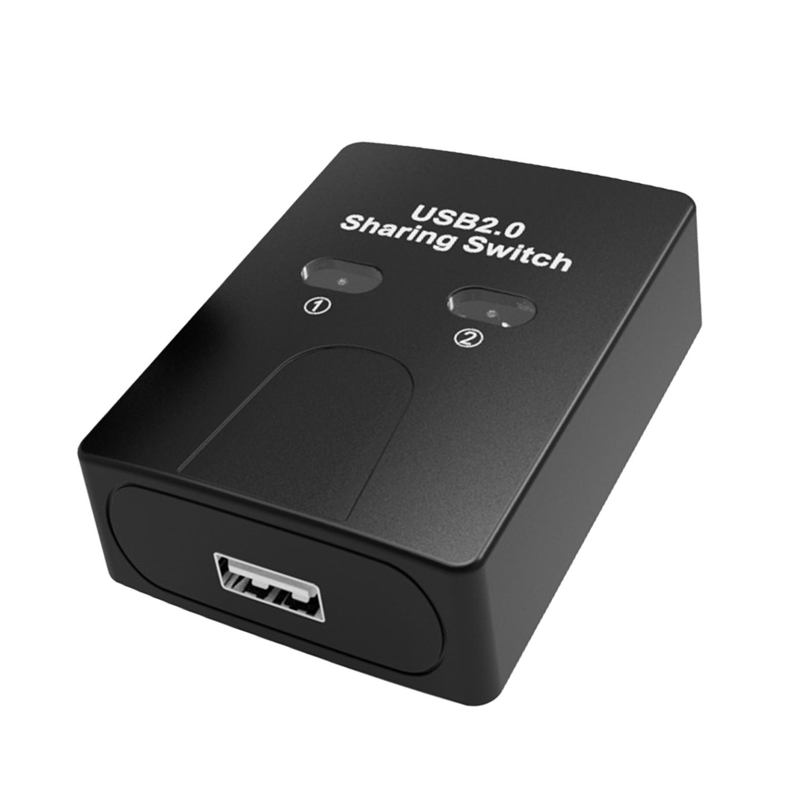 Printer Sharing Switch 2 in 1 Plug and Play Adapter for PC Computer