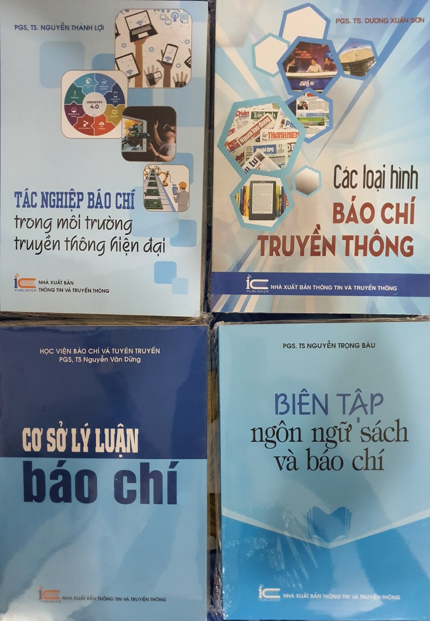 Tác nghiệp Báo Chí - Các Loại Hình Báo Chí Truyền Thông - Cơ Sở Lý Luận báo Chí - Biên Tập Ngôn Ngữ Sách Và Báo Chí ( bộ 4 cuốn )