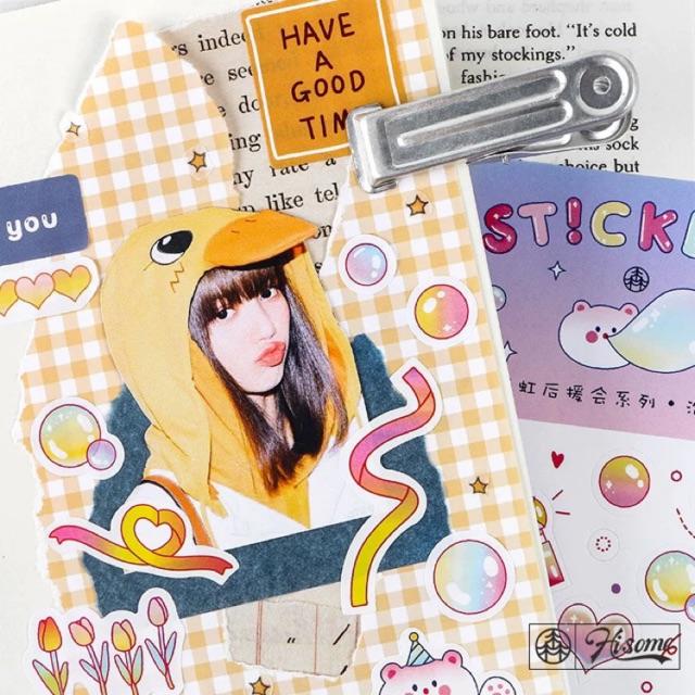 Dây stickers confetti xác pháo để trang trí
