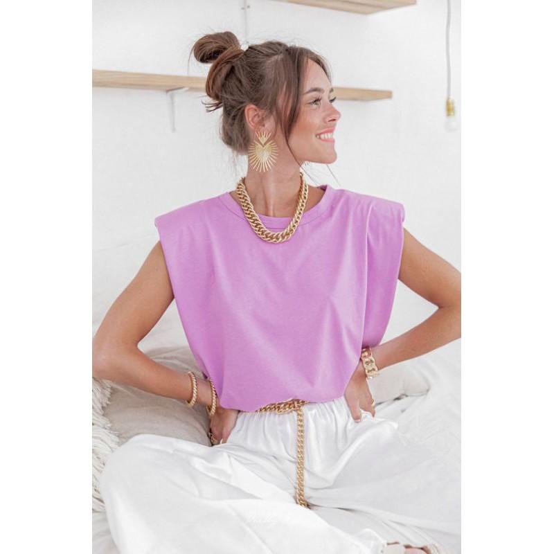 Áo độn vai hot trend thêm màu xanh blue, xám gạo, cam đất và màu khaki