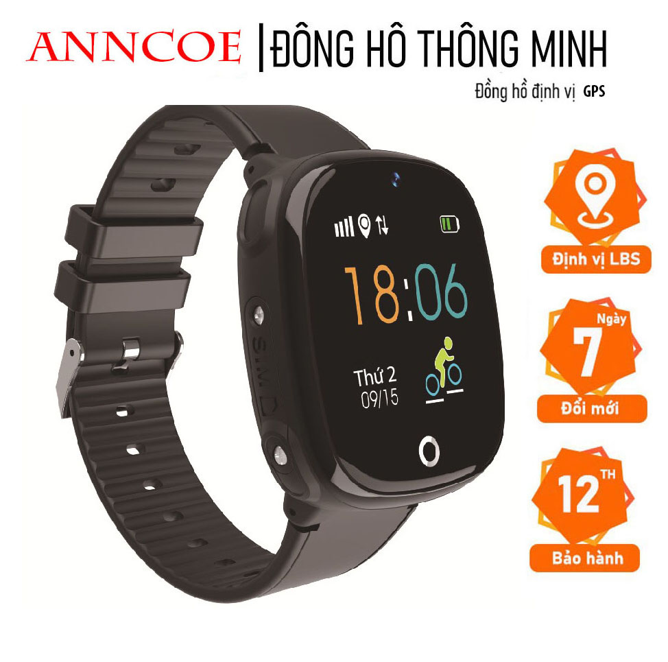 ĐỒng hồ định vị chống nước SmartKid Hw11 - màu xanh