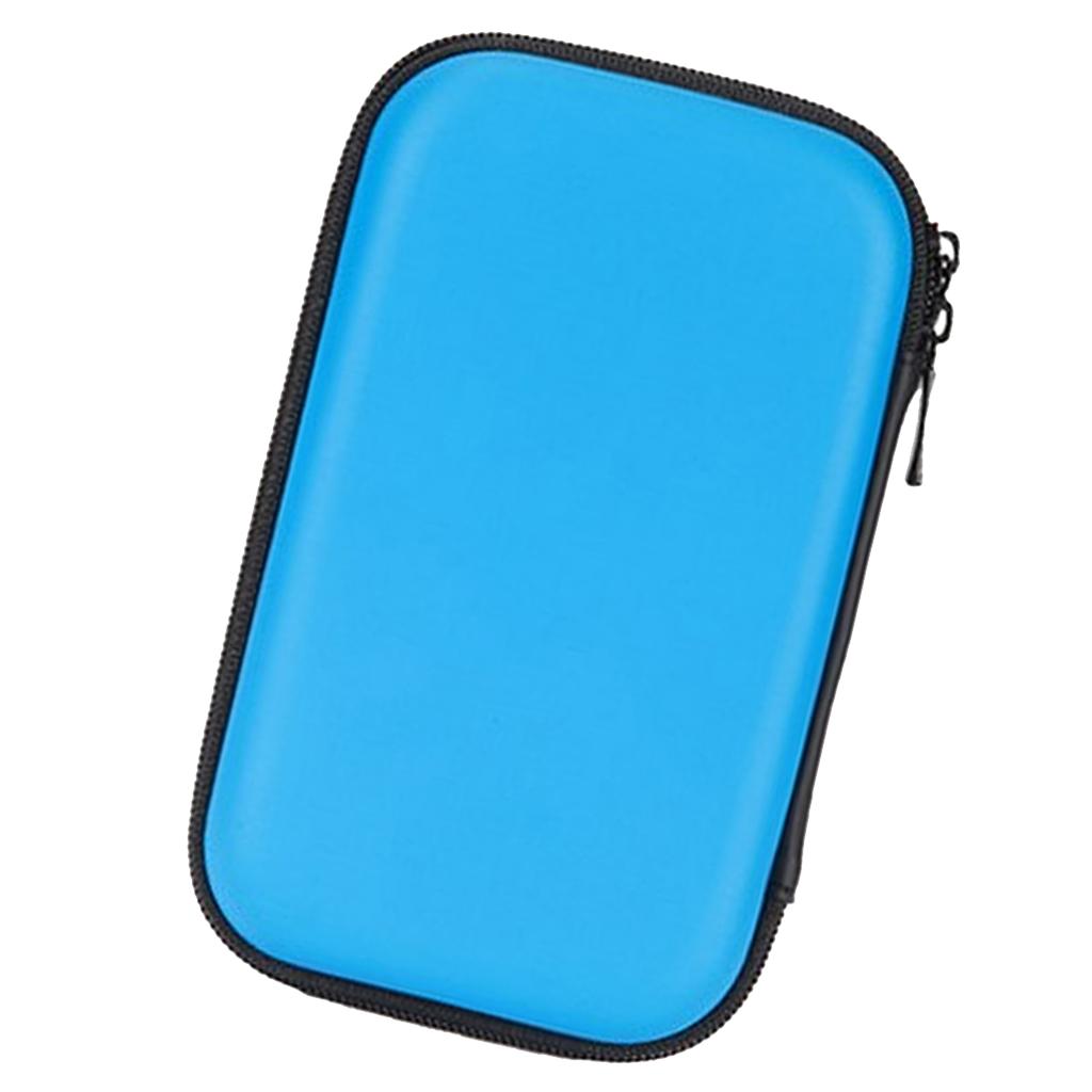 2Pcs Hard Earbud / Earphone/Cable EVA Case Holder Pouch Cable Organizer Bag