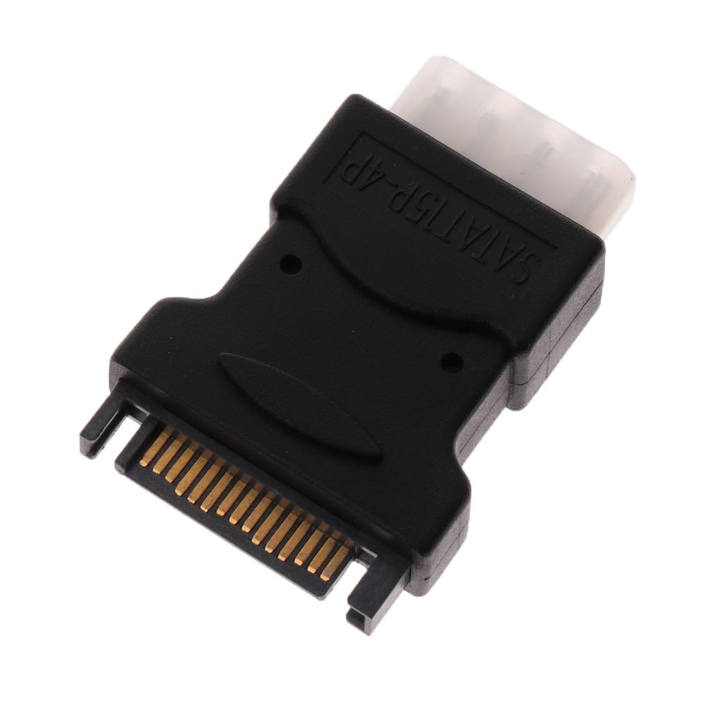 4 Pin PC IDE Female To 15 Pin SATA Male Power Adapter Convertor Connector