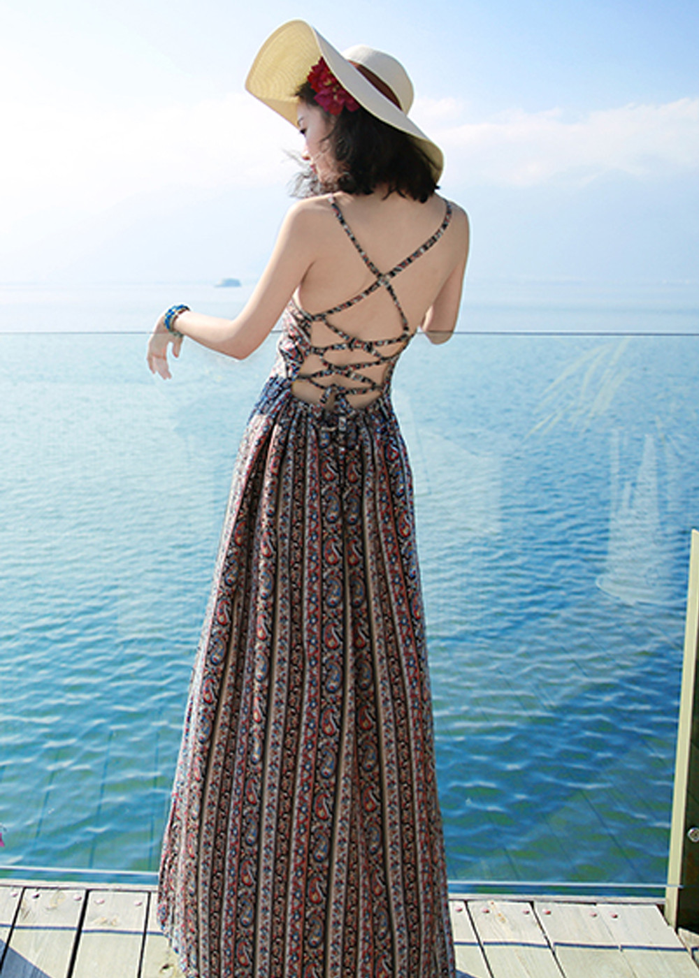 Váy Maxi Body Xẻ Tà