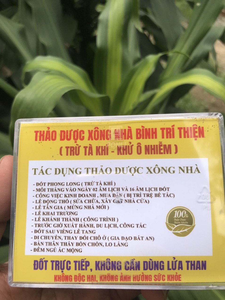 Thảo dược xông nhà  ( Dạng gói bột ) - 100% Thảo Dược, Không Hóa Chất