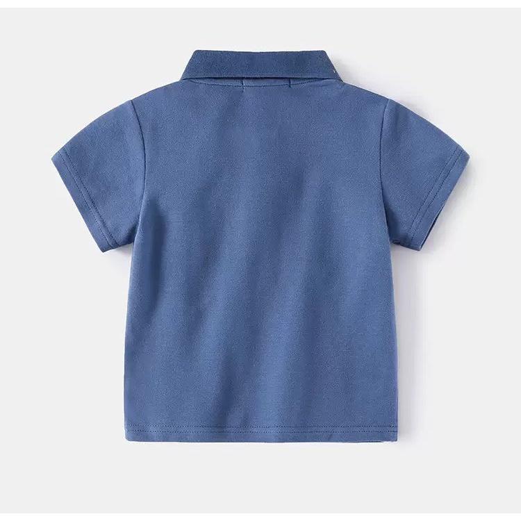 Áo Polo họa tiết đáng yêu cho bé trai WELLKIDS áo thun có cổ cho bé TX2420