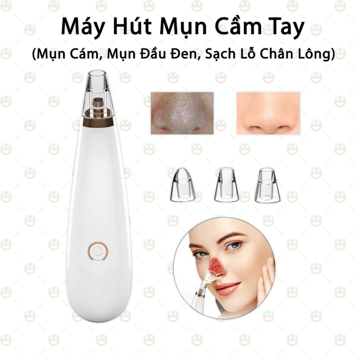 [Đẹp Da] Máy Hút Mụn Cầm Tay KhoNCC Hàng Chính Hãng - Tẩy Mụn Cám - Đầu Đen Trắng - Mụn Trứng Cá - KLVQ-MHMCT