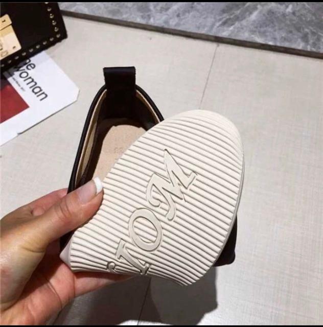 GL7_Giày lười slip on nữ mũi sóng da mềm siêu bền êm chân