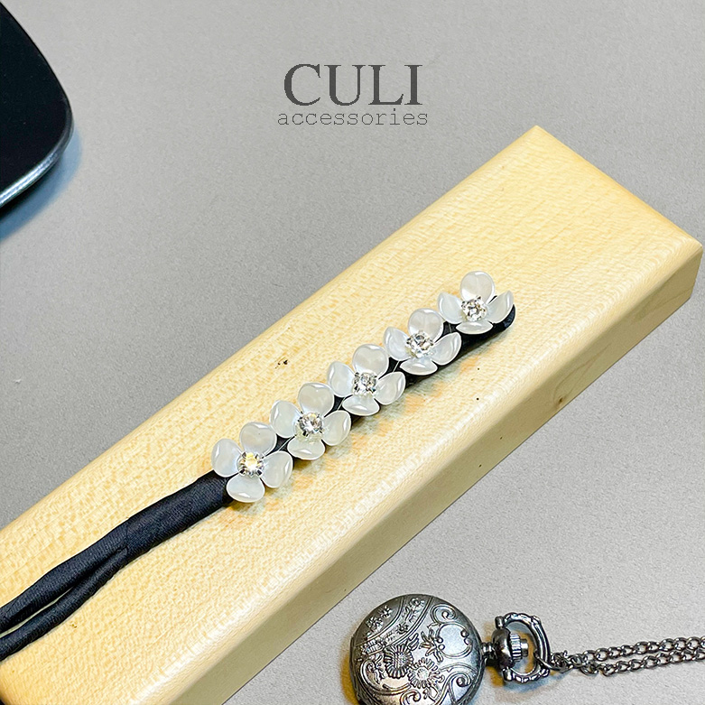 Kẹp búi tóc, kẹp quấn tóc dẻo củ tỏi đa năng, kẹp tóc đính hoa - ngọc hot trend style Hàn Quốc cho nữ - Culi.accessories