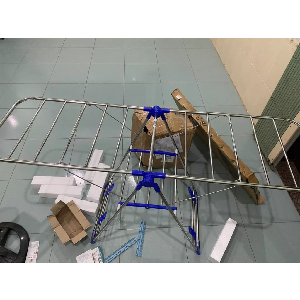 Giàn phơi quần áo Inox chữ A cao cấp, kiểu dáng Hàn Quốc