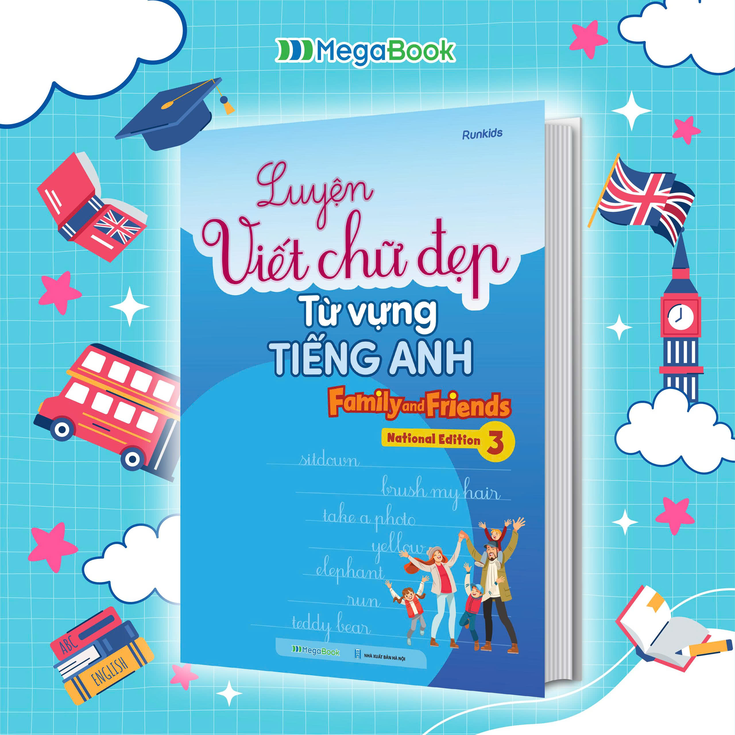 Sách Luyện viết chữ đẹp từ vựng Tiếng Anh Family and Friends - National Edition…