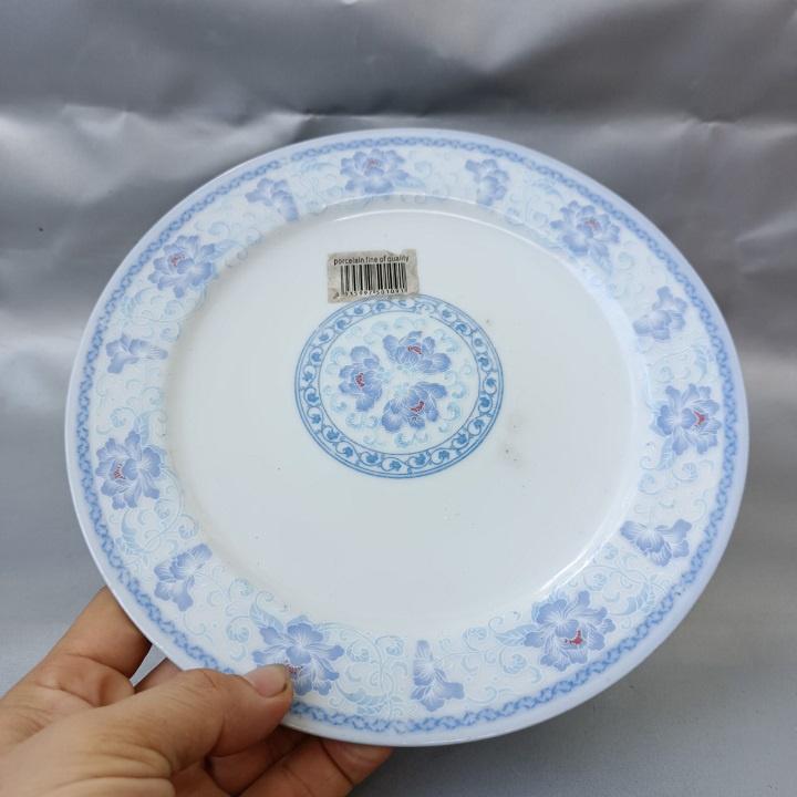 Đĩa sứ Họa Tiết Xanh cao cấp