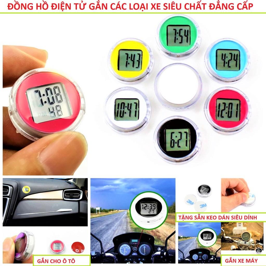 ĐỒNG HỒ ĐIỆN TỬ MINI GẮN XE MÁY Ô TÔ SIÊU ĐẸP LOẠI TỐT , ĐỒNG HỒ TRANG TRÍ XE MÁY SIÊU BỀN