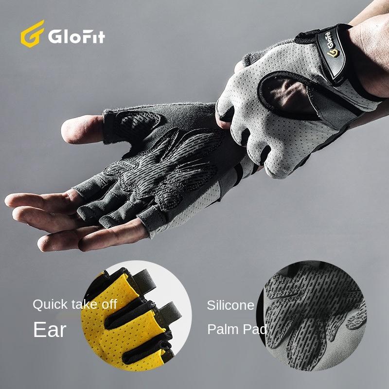 Glofit Đi Xe Đạp Ngón Găng Tay Chống Trơn Trượt Xe Đạp Găng Tay Đua Xe Đạp Đường Bộ Găng Tay MTB Thoáng Khí Chống Sốc Thể Thao găng Tay