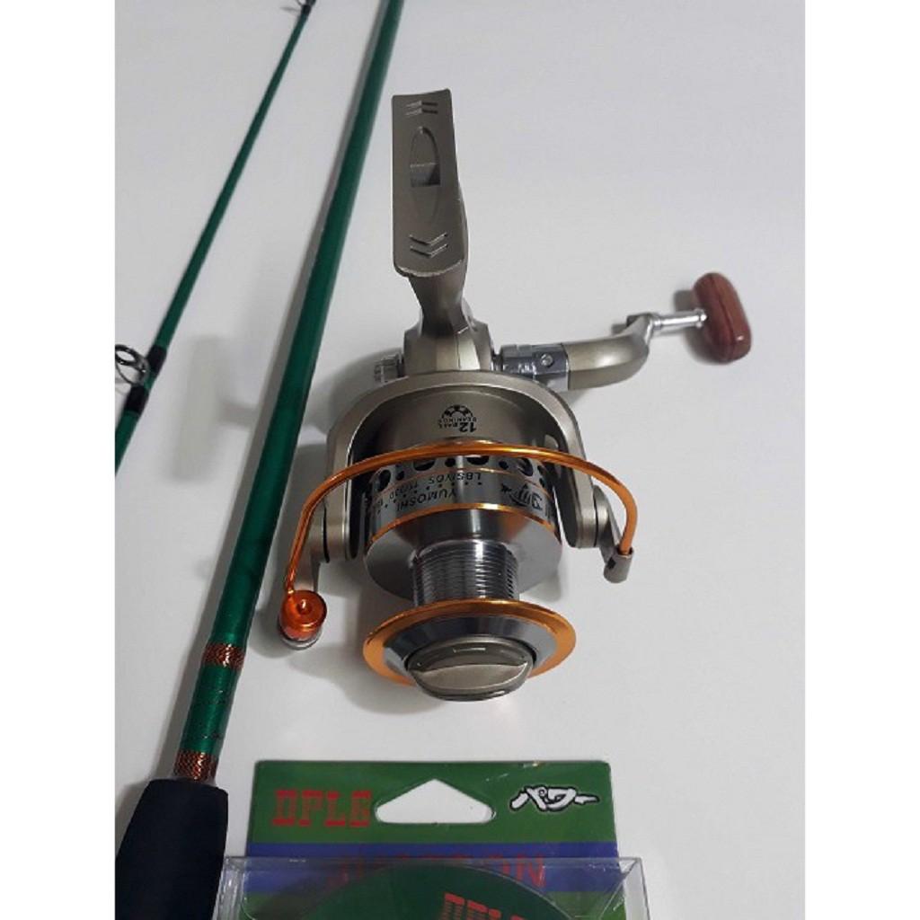 Bộ Cần Câu 2 Khúc 1m65, 1m8, 2m1, 2m4, 2m7 Kèm Máy Kim Loại Và Phụ Kiện Siêu Rẻ, Siêu Đẹp, siêu chất lượng