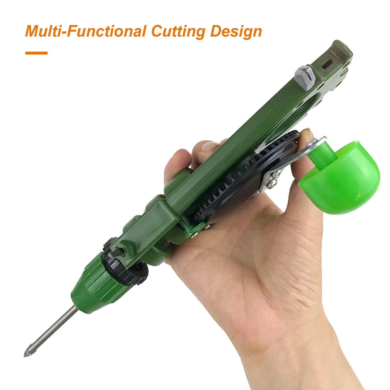 Home Use Hand Crank Puncher Portable Tile Glass Circle Cutter Multi-Functional Handheld Cutting Tool