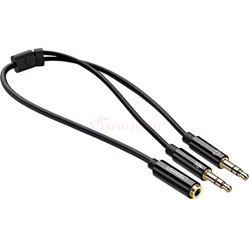 Cáp chuyển AV 3.5mm sang 2 đầu mic và tai nghe Ugreen Audio Cable ABS Case 20cm AV140 - Hàng chính hãng