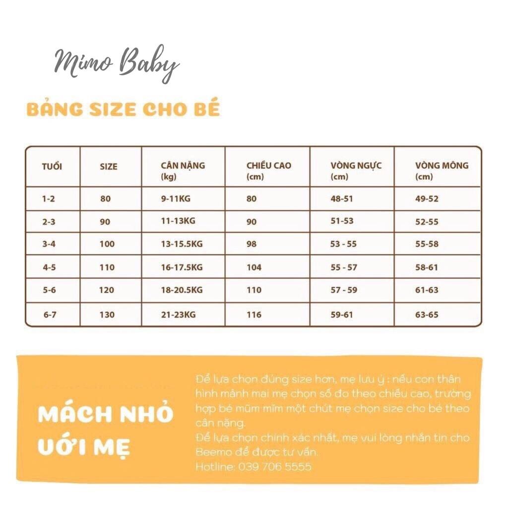 Bộ cộc tay trẻ em in hình cún quần nắp túi Mimo baby QA18