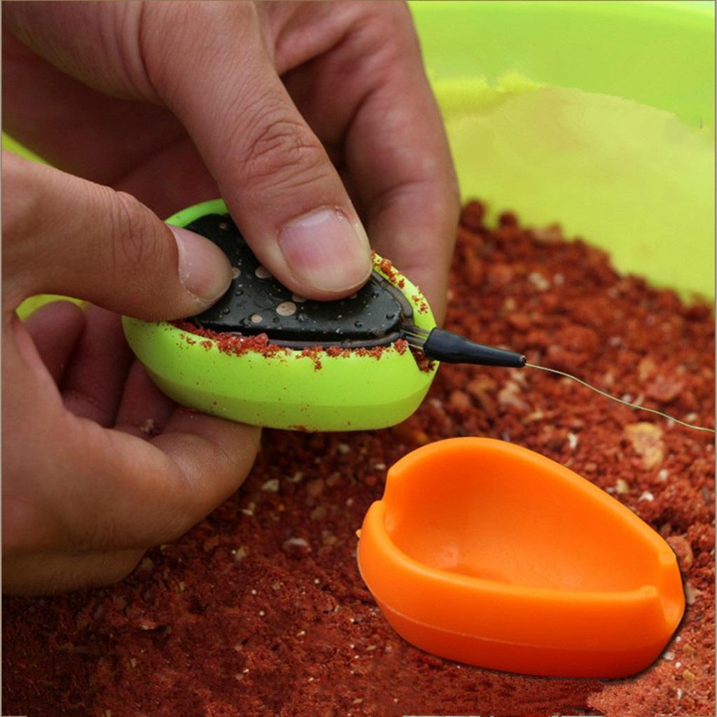 Orange Silicone Quick Release Method Mould Bait Mould for Fishing Feeder