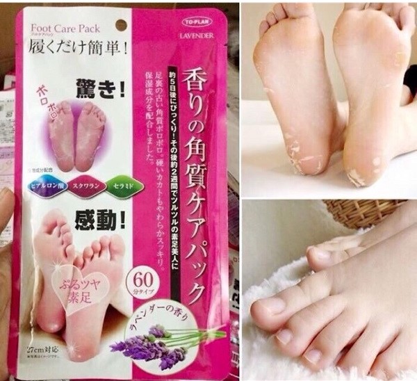 TÚI Ủ TẨY TẾ BÀO CHẾT DA CHÂN HƯƠNG LAVENDER TO-PLAN FOOT CARE PACK (2 GÓI)