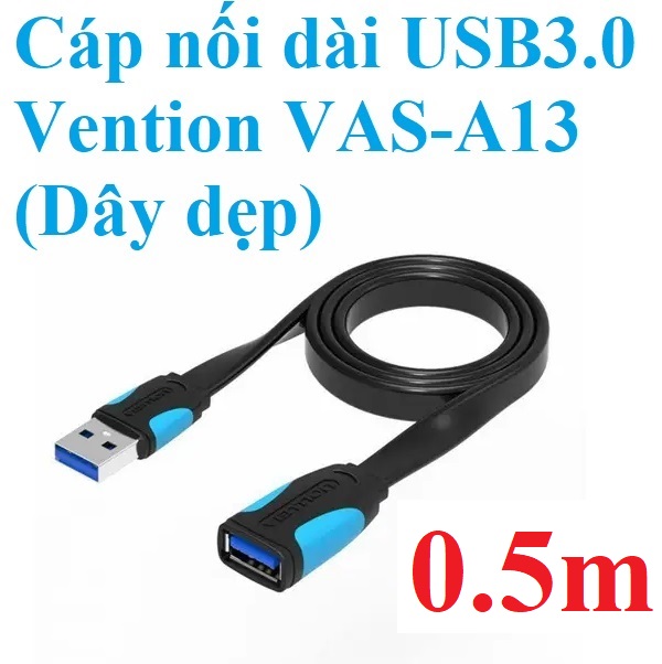 Cáp nối dài USB 3.0  dây dẹp Vention VAS-A13 - Hàng chính hãng