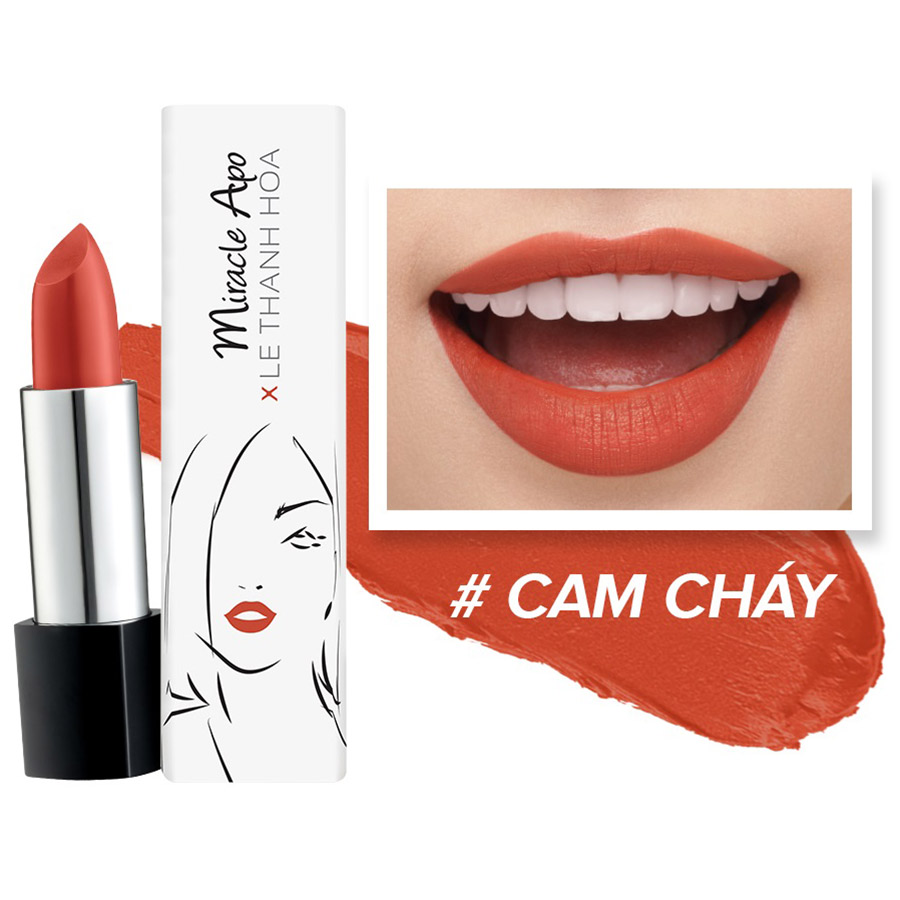 Son lì Miracle Apo Lipstick Matte x Lê Thanh Hòa 4g