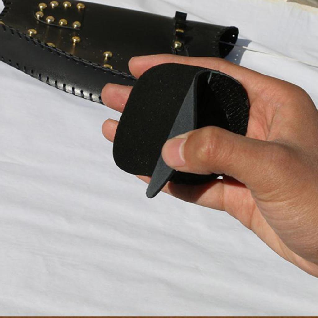 2Pcs Comfortable Double Archery Finger Tabs 3 Under Tab Finger Protect Gear