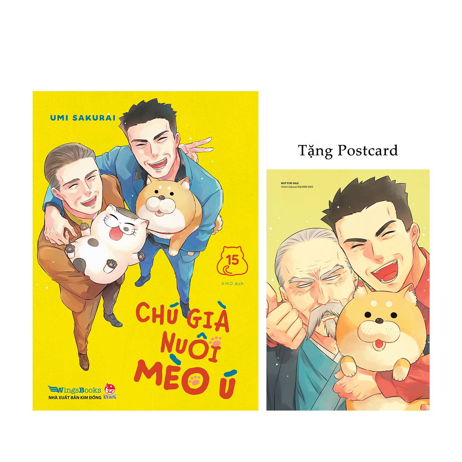 Sách Chú Già Nuôi Mèo Ú - Tập 15 [Tặng Kèm Postcard]