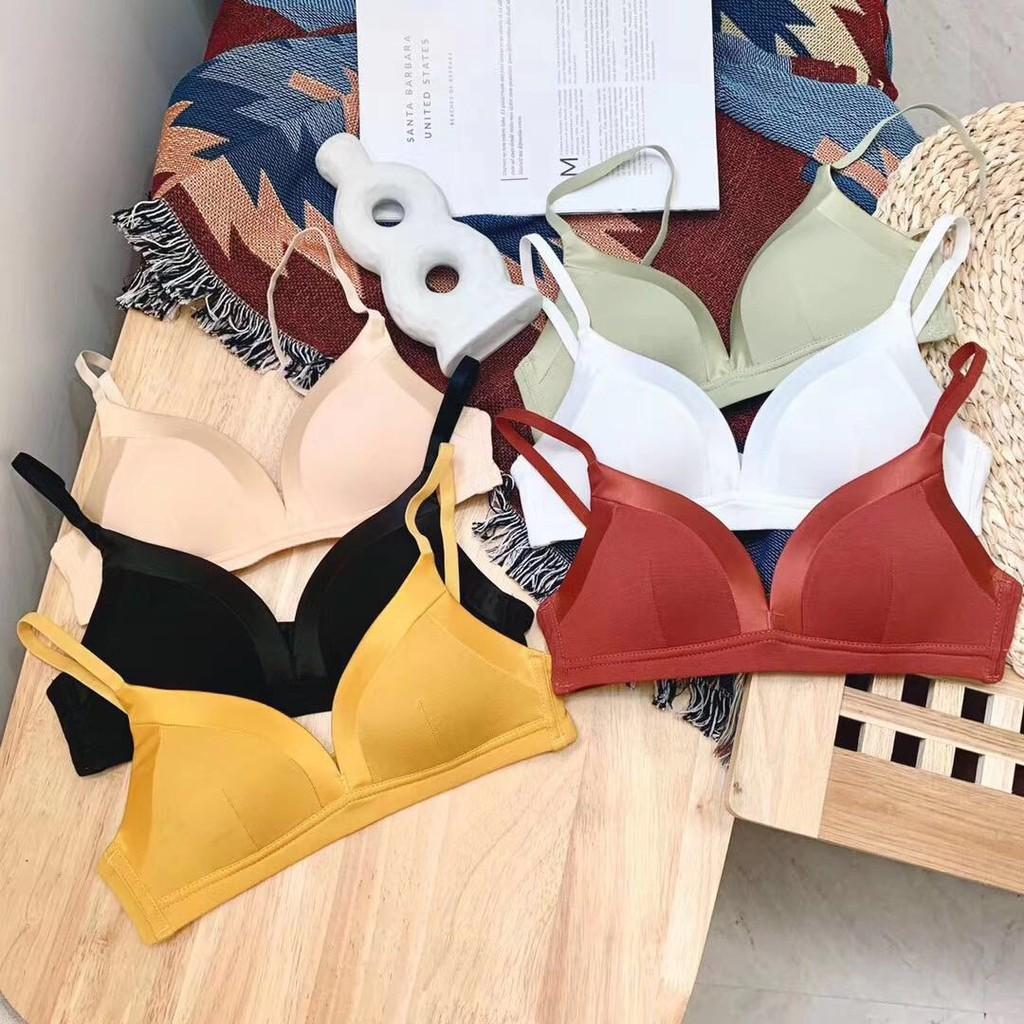 Áo lót xuất Nhật CAO CẤP, Áo ngực không gọng mút mỏng phối lụa sang chảnh quyến rũ AS131