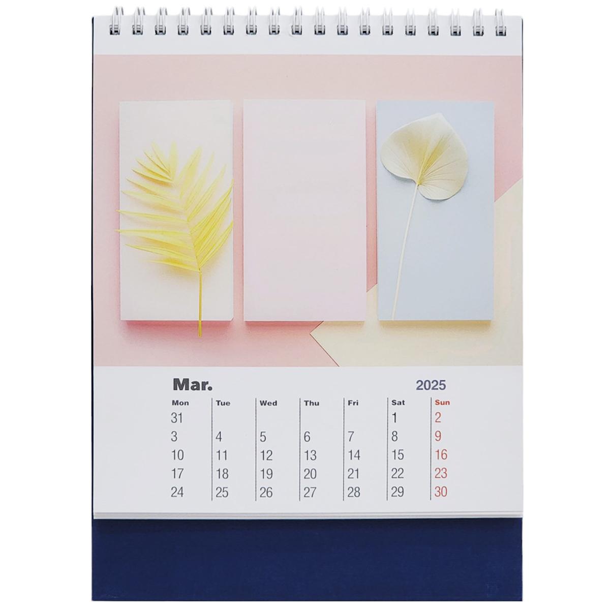 Lịch Bàn Chữ A 2025 - Pastel Minimalist - 2025-FABI-XNI