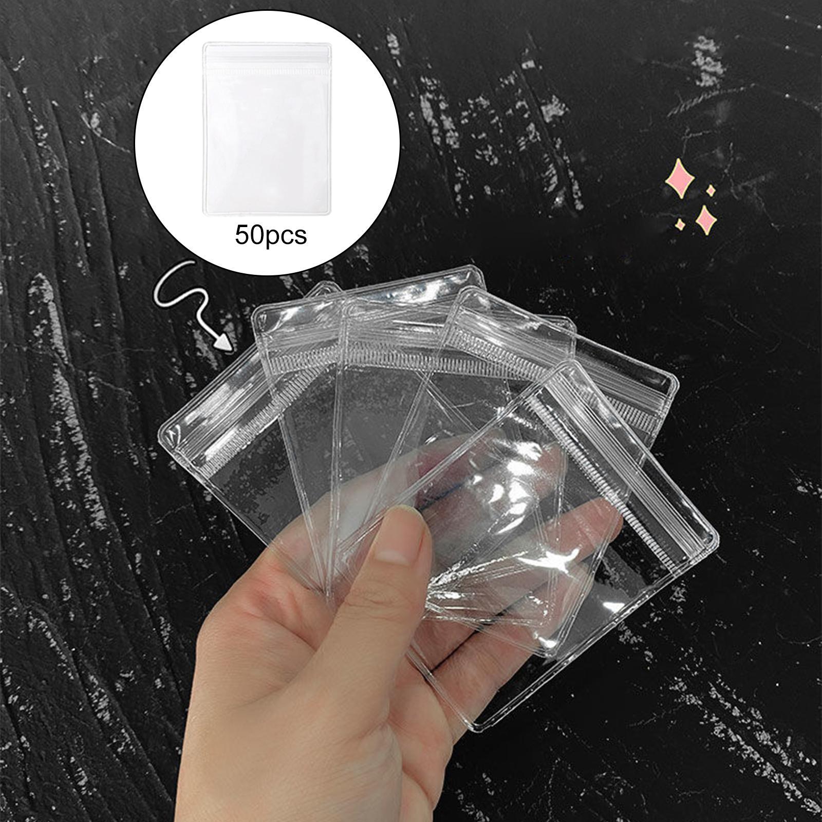 50Pcs Jewelry Bag Reusable Waterproof Earrings Packing Pouch for Necklace