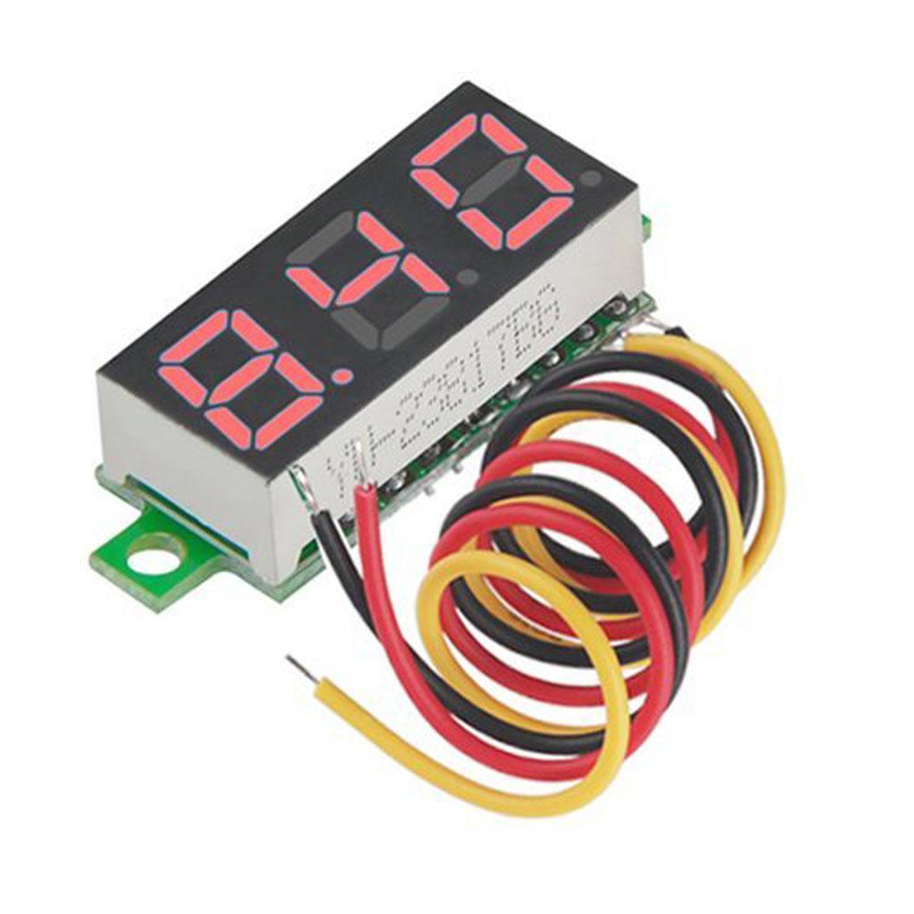 20x DC 0-100V 0.28" Three-Wire Panel Digital Voltmeter Voltage Meter Tester