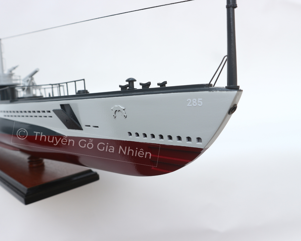 Mô Hình Thuyền Gỗ Phong Thủy Dạng Thuyền Chiến USS BALAO SUBMARINE Chính Hãng Hàng Xuất Khẩu Chất Lượng Cao