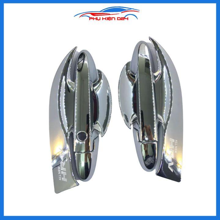 Ốp tay hõm mạ crom HRV 2018-2019-2020-2021 sáng bóng chống trầy bảo vệ cửa xe ô tô